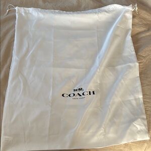 Coach White Dust Bag